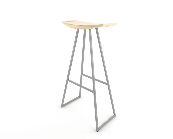 Roberts Bar Stool - Tronk - Stools + Benches + Ottomans - Maple - Gray - HORNE