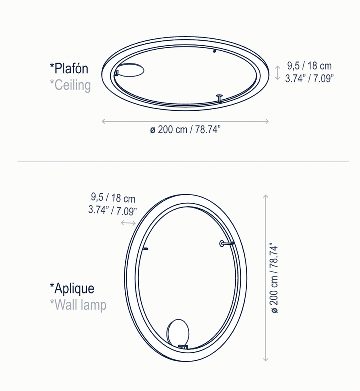 Roda PF/200 LED Dimmable Ceiling Lamp - Bover - Ceiling Lights - White - HORNE