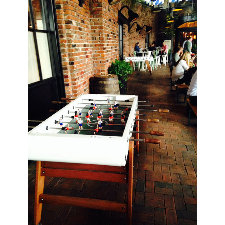 RS3 Indoor Wood Foosball Table - RS Barcelona - Games + Recreation - Inox - No Cover - HORNE