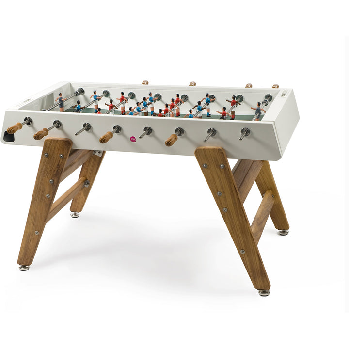RS3 Indoor Wood Foosball Table - RS Barcelona -white- Games + Recreation - Inox - No Cover - HORNE