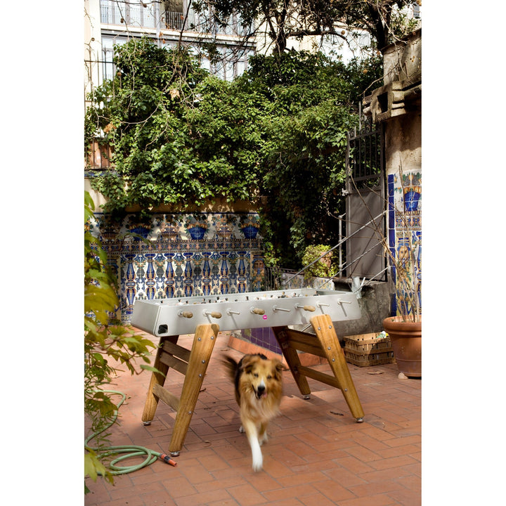 RS3 Indoor Wood Foosball Table - RS Barcelona - Games + Recreation - Inox - No Cover - HORNE