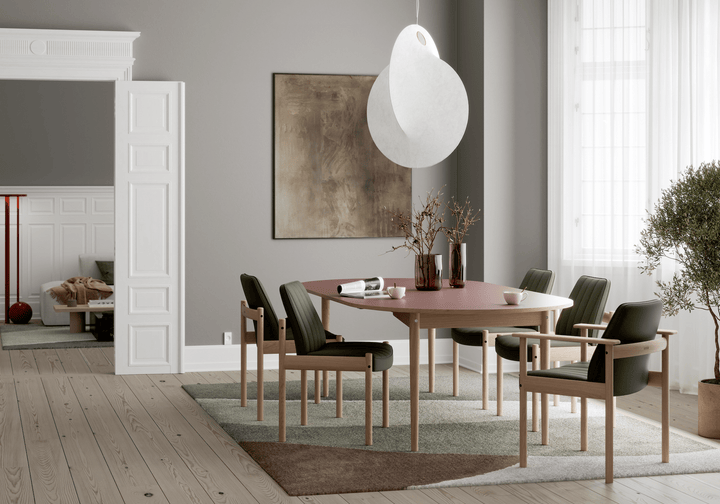 Ry Armchair - Eikund - Chairs - Textile Blackened Blue - Oiled Oak - HORNE