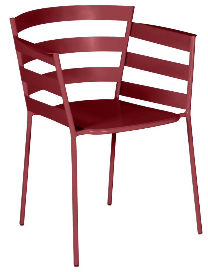Rythmic Armchair - Set of 2 - Fermob - Outdoor Furniture - Chili Red - HORNE