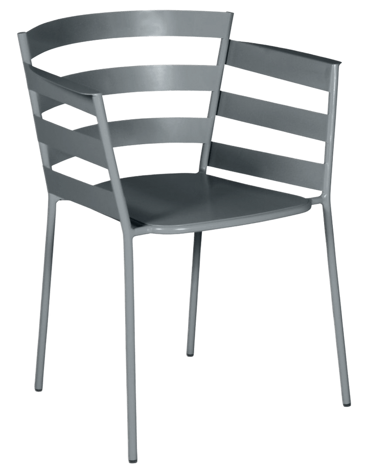 Rythmic Armchair - Set of 2 - Fermob - Outdoor Furniture - Storm Grey - HORNE