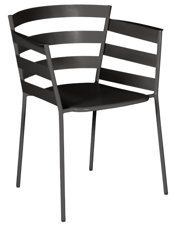 Rythmic Armchair - Set of 2 - Fermob - Outdoor Furniture - Liquorice - HORNE