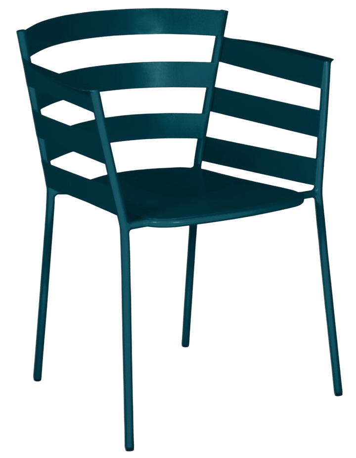 Rythmic Armchair - Set of 2 - Fermob - Outdoor Furniture - Acapulco Blue - HORNE