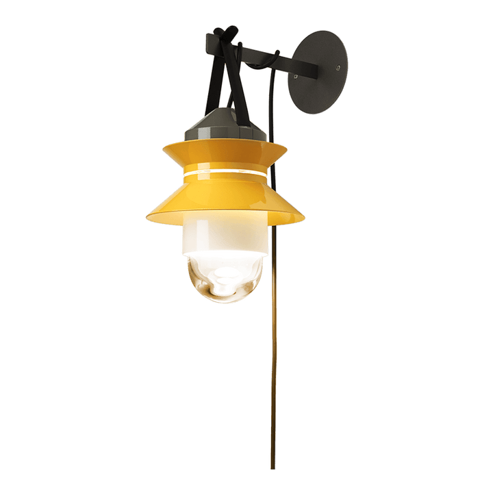 Santorini Outdoor Wall Light - Marset - Outdoor Lights - Mustard - HORNE