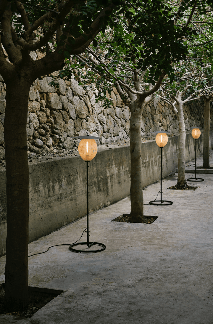 Satellite Outdoor Floor Lamp - Gubi - Outdoor Lights - Mustard Gold - HORNE