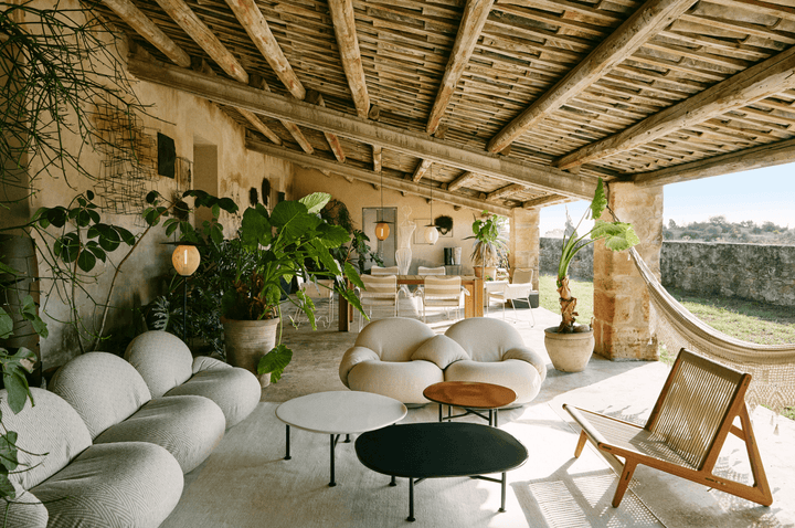 Satellite Outdoor Floor Lamp - Gubi - Outdoor Lights - Mustard Gold - HORNE