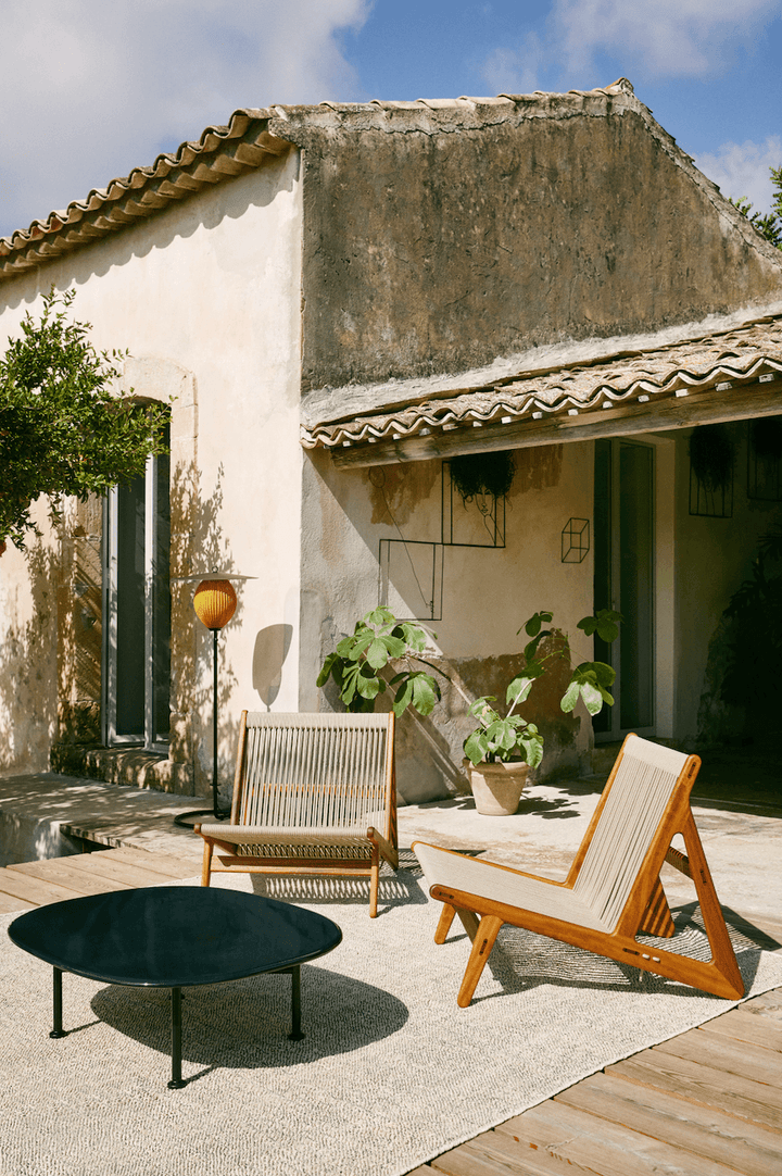 Satellite Outdoor Floor Lamp - Gubi - Outdoor Lights - Mustard Gold - HORNE
