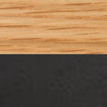 Oak Veneer with Black Coated Base