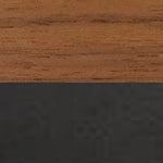 Walnut Veneer with Black Coated Base