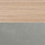 White Pigmented Oak with Satin Chrome Base