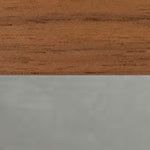 Walnut Veneer + Satin Steel Bolt Base