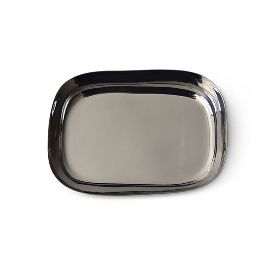 Sculpt Medium Platter in Stainless Steel - Tina Frey - Serveware - HORNE