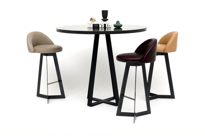 Sea Smoke Bar Table - Artless - Tables + Desks - Belgium Black - 36" dia - HORNE