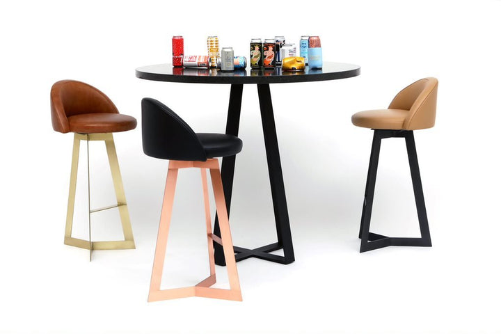 Sea Smoke Bar Table - Artless - Tables + Desks - Belgium Black - 36" dia - HORNE