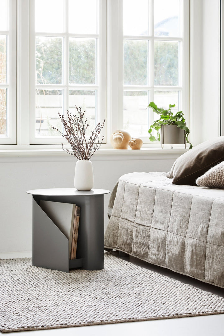 Sentrum Side Table - Woud - Outdoor Furniture - Black - HORNE