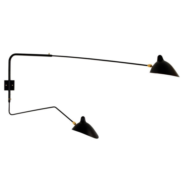 Serge Mouille 2-Arm Rotating Sconce
