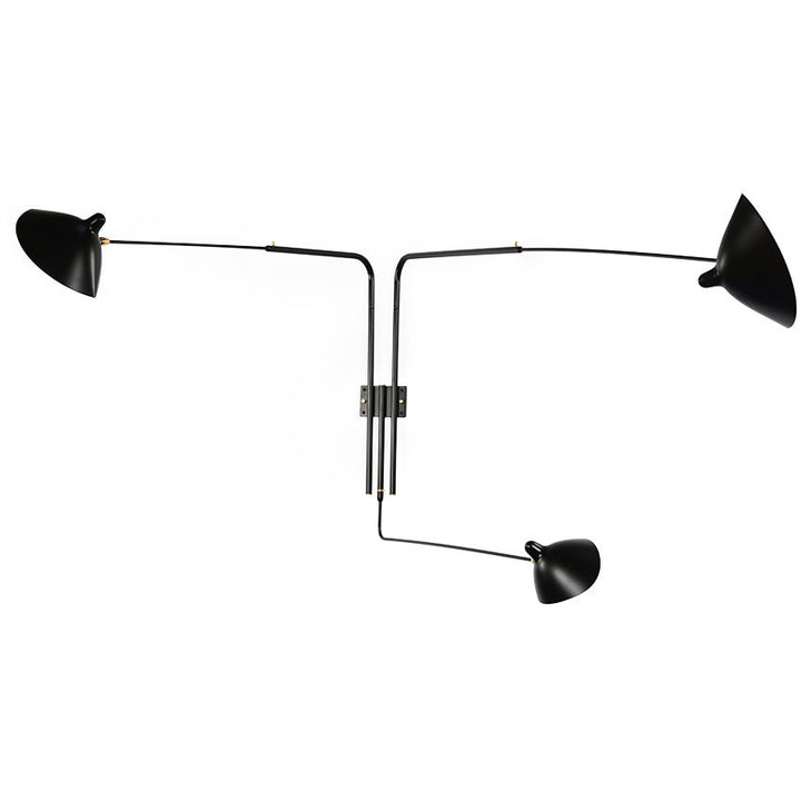 Serge Mouille 3-arm Rotation Sconce