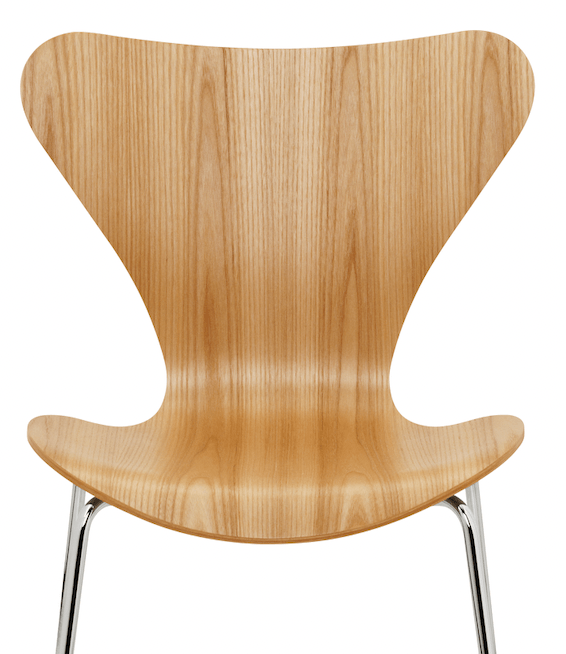 Series 7 - Clear Lacquered - Fritz Hansen - Chairs - Elm - Chromed Steel - HORNE