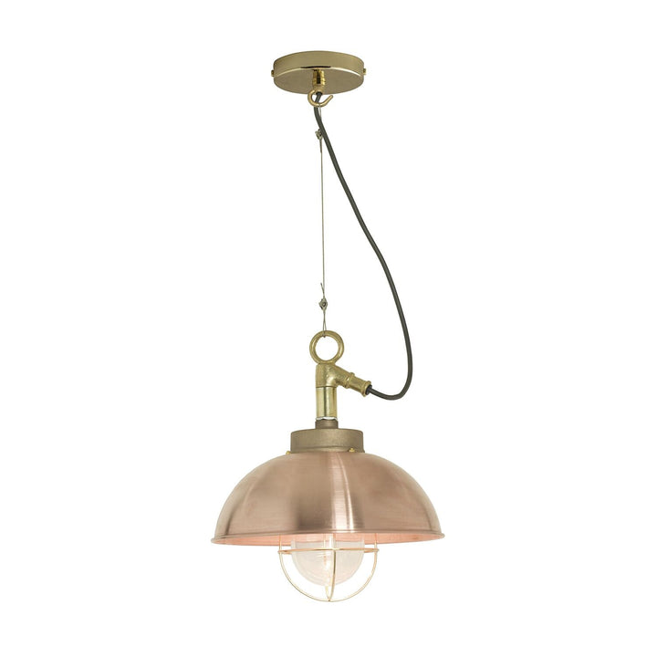 Shipyard Pendant - Davey Lighting - Outdoor Lights - Copper, Clear Glass - HORNE