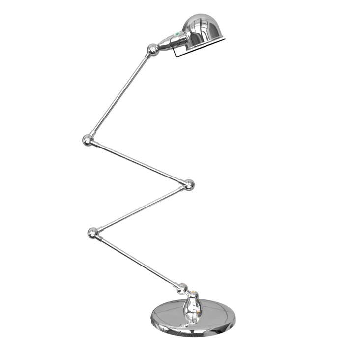 Signal Zig - Zag Floor Lamp - SI433 - Jielde - Floor Lamps - Glossy - Chromed - HORNE