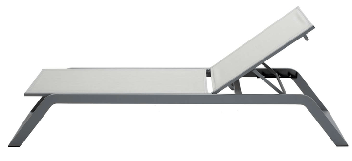 Siesta Sunbed - Cane Line - Outdoor Furniture - Light Grey - No Cushion - HORNE