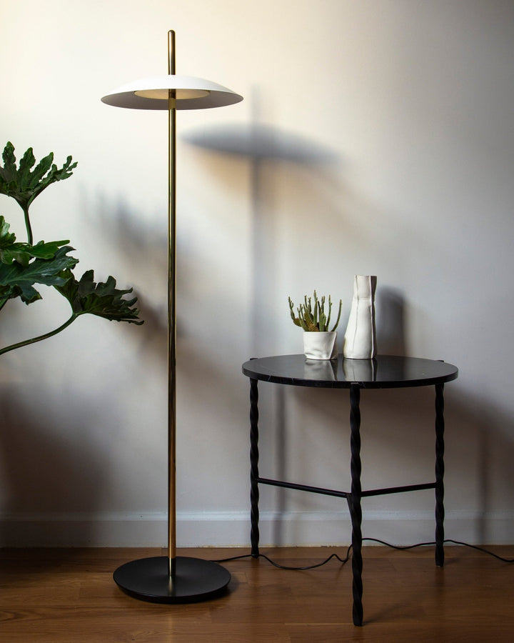 Signal Floor Lamp - Souda - Floor Lamps - Nickel - 2700K - Warm White - HORNE