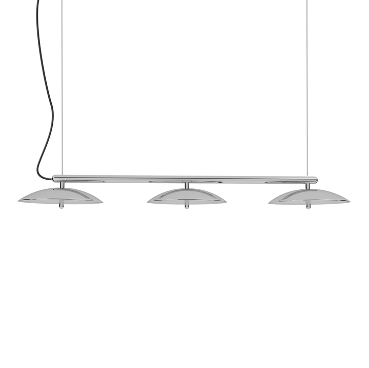 Signal Linear Pendant - 53" - Souda - Pendants - Nickel - 2700K - Warm White - Black - HORNE
