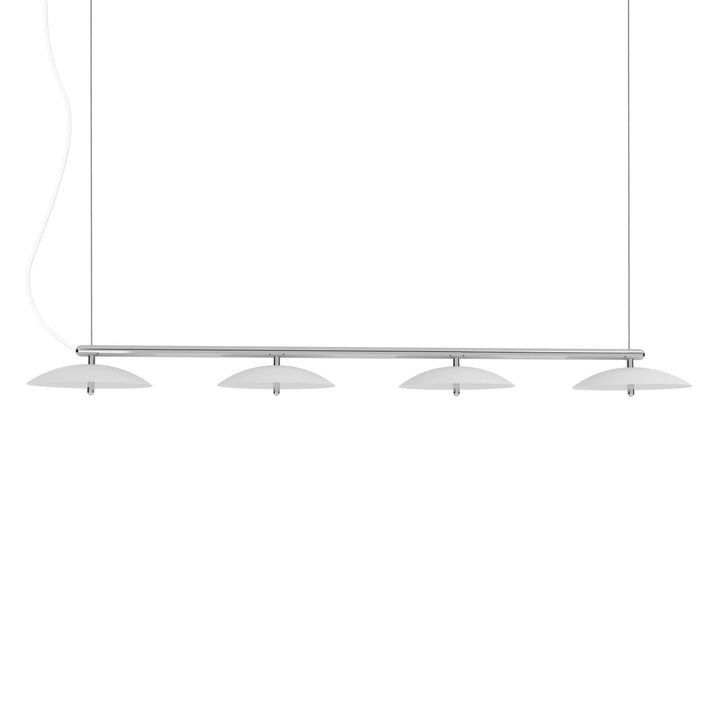 Signal Linear Pendant - 73" - Souda - Pendants - White x Nickel - 2700K - Warm White - White - HORNE
