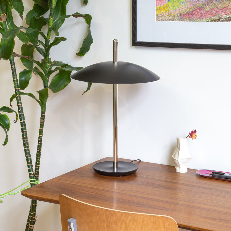 Signal Table Lamp - Souda - Table + Task - White x Brass - 2700K - Warm White - HORNE