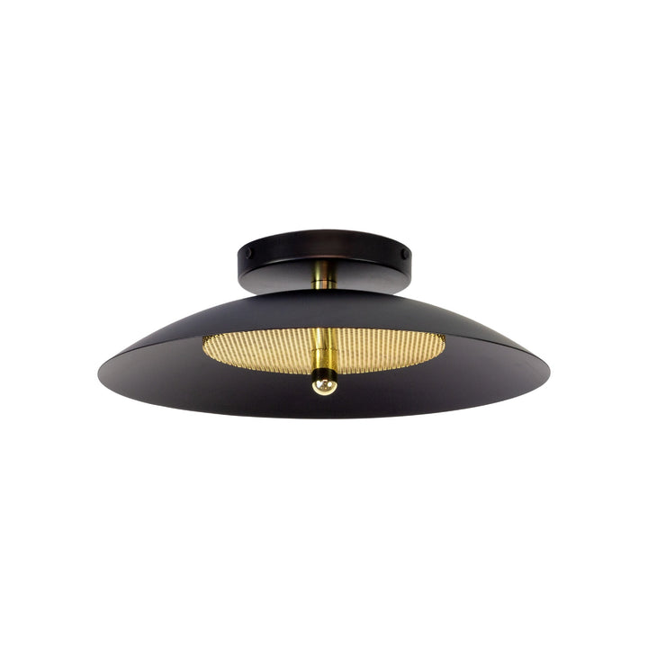Signal Wall/Ceiling Light - Flush Mount - Souda - Ceiling Lights - Black - Brass - 2700K - Warm White - HORNE