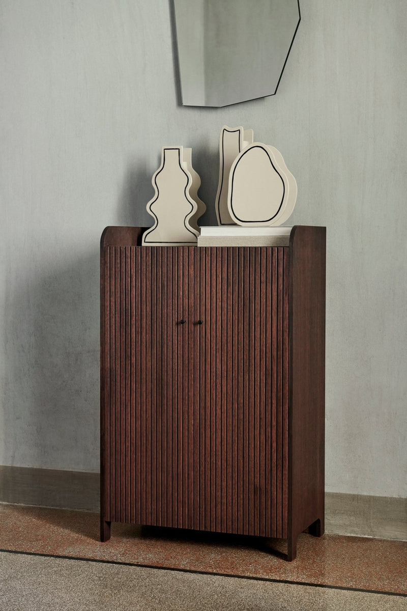 Sill Cupboard Low - Ferm Living - Storage + Organization - Dark Stained Oak - HORNE