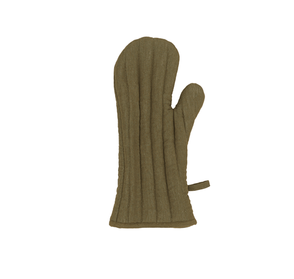 Simple Linen Oven Mitt - Hawkins New York - Kitchen Tools - Olive - HORNE