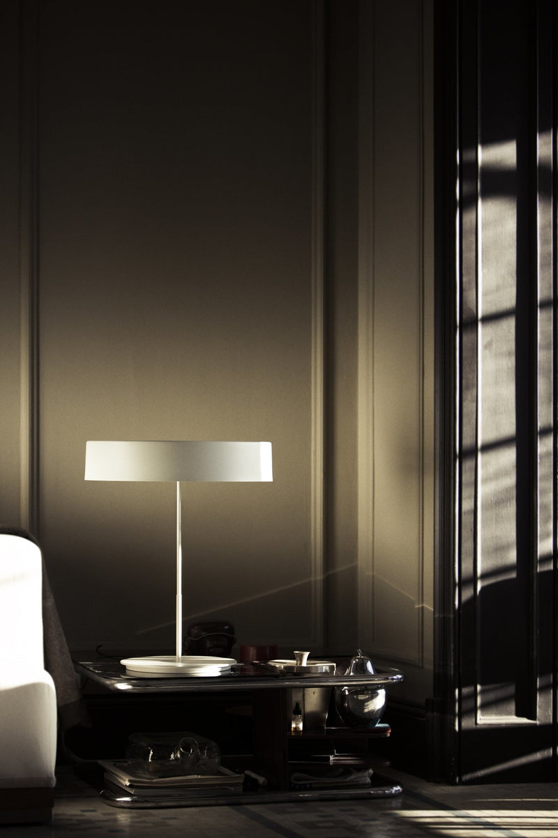Sin Table Lamp - Small - Santa & Cole - Table + Task - White Grey - White Grey Aluminum - HORNE
