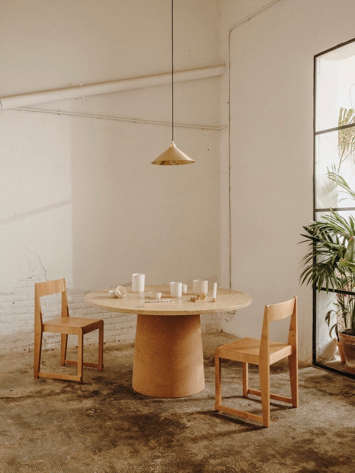 Sintra Dining Table - Frama - Tables - Yellow Limestone - HORNE