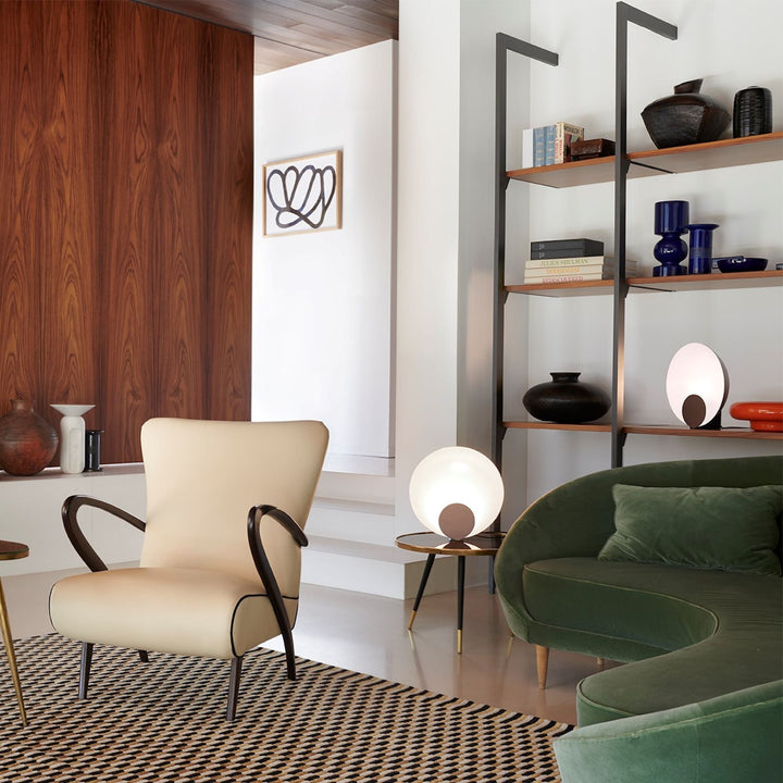 Siro Table Lamp - Oluce - Table + Task - Small - Gold - HORNE