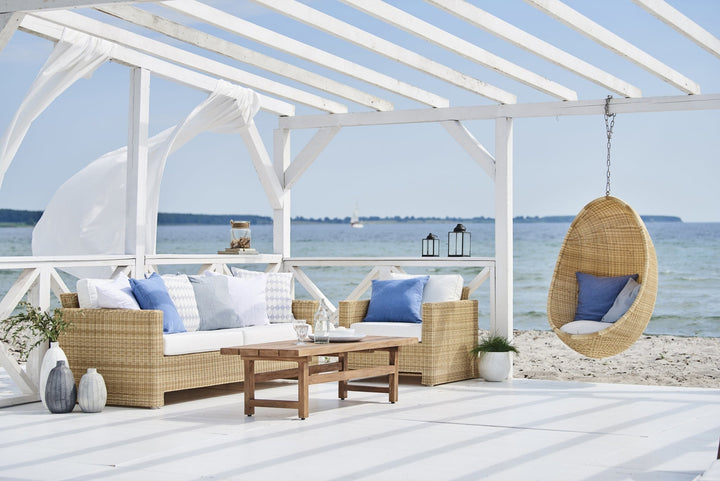 Sixty 3 - Seater Sofa Exterior - Sika Design - Outdoor Furniture - ArtFibre Natural - Sunbrella Sailcloth Seagull - HORNE
