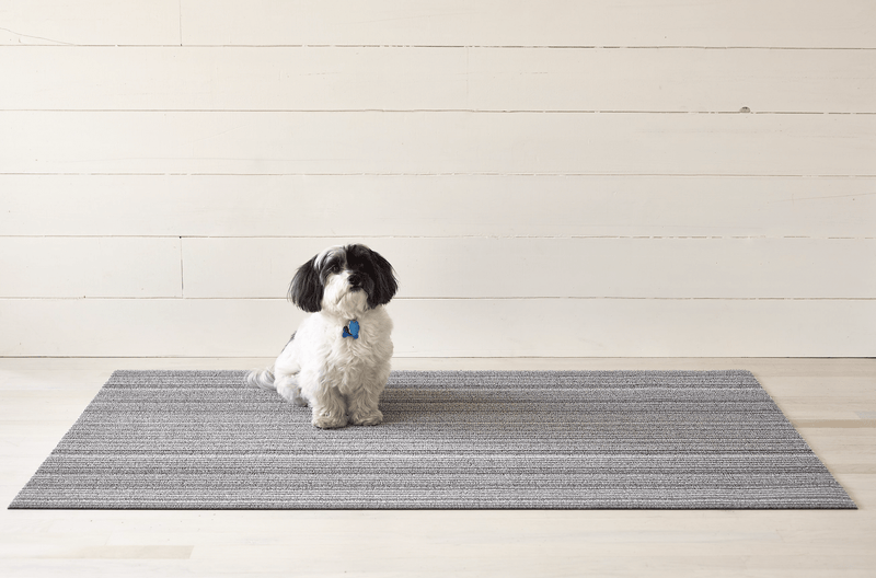 Skinny Stripe Shag Rug - Chilewich - Rugs - Turquoise - Doormat - HORNE