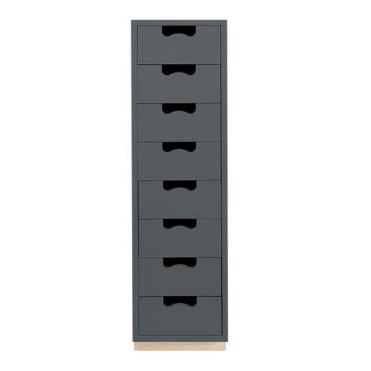 Snow Drawer J8 - Asplund Drawers - Natural Oak P1 - 05 Light Grey - HORNE