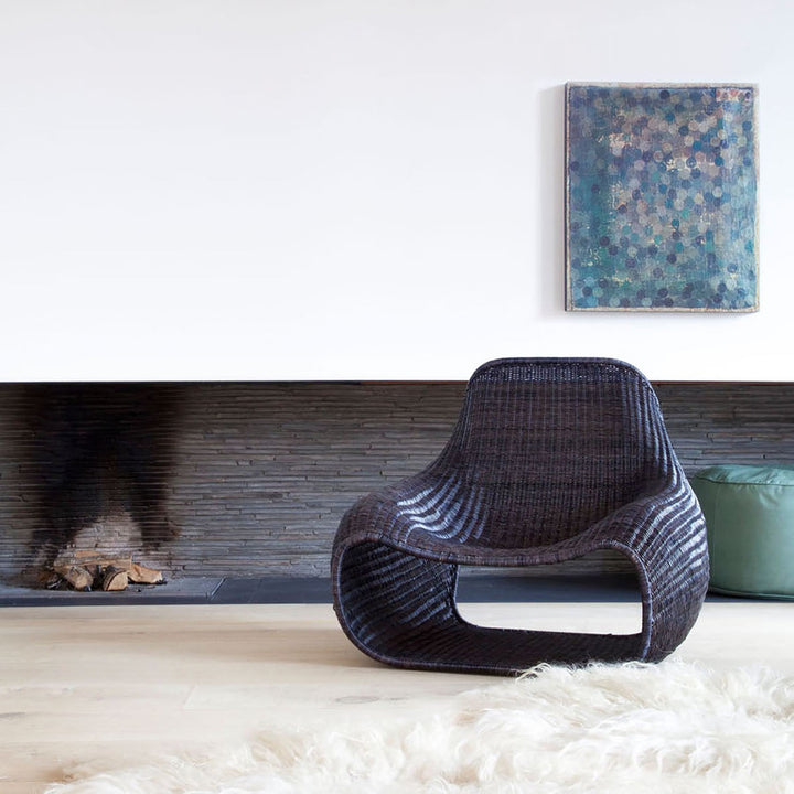 Snug Rattan Lounge Chair - Feelgood Designs - Chairs - Dark Grey - HORNE
