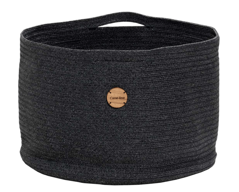 Soft Rope Outdoor Basket - Cane Line - Outdoor Furniture - Medium - Dark Grey - HORNE