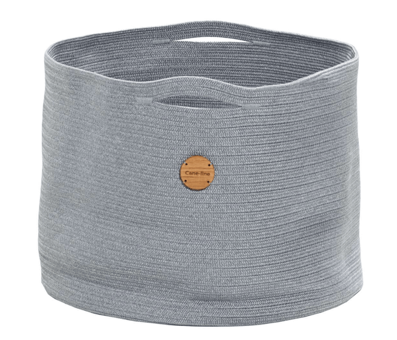 Soft Rope Outdoor Basket - Cane Line - Outdoor Furniture - Medium - Dark Grey - HORNE