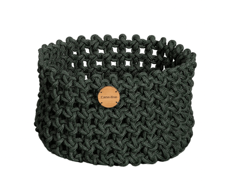 Soft Rope Outdoor Basket - Cane Line - Outdoor Furniture - Medium - Dark Grey - HORNE