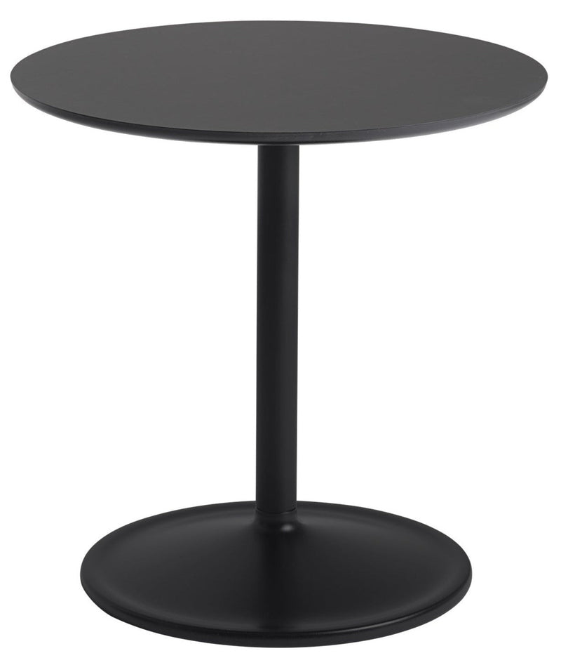 Soft Side Table - Round - Muuto - Bedside Tables - Size 1 - Black Nanolaminate/Black - HORNE