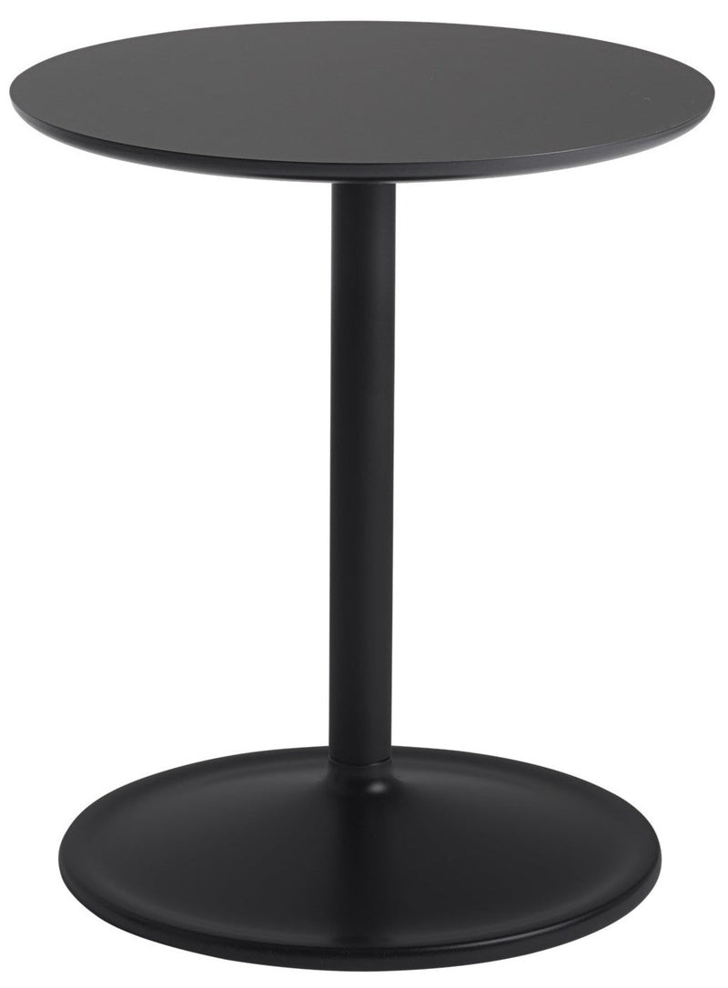Soft Side Table - Round - Muuto - Bedside Tables - Size 1 - Black Nanolaminate/Black - HORNE