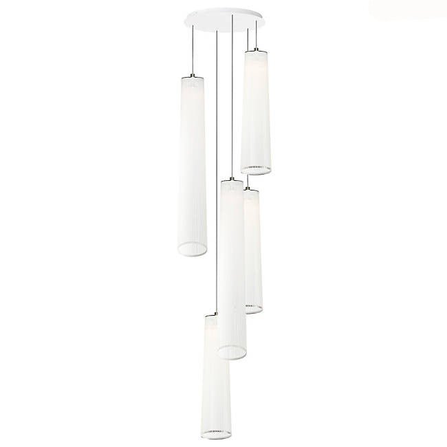 Solis Chandelier 5 - Pablo Designs - Chandeliers - 3 - 48"/2 - 72" - White - HORNE