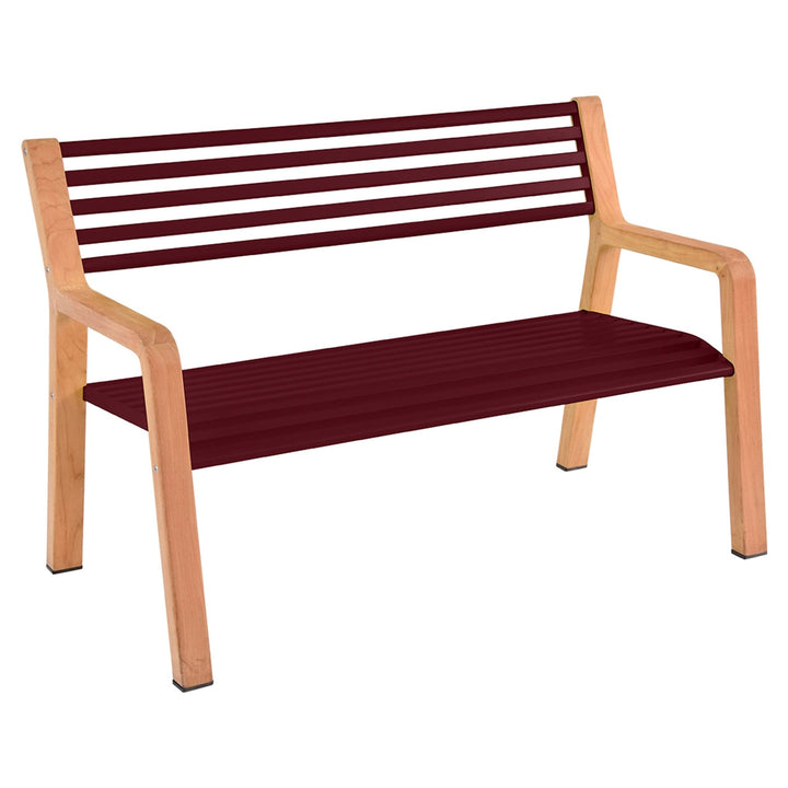 Somerset Bench - Fermob - Outdoor Furniture - Black Cherry - HORNE