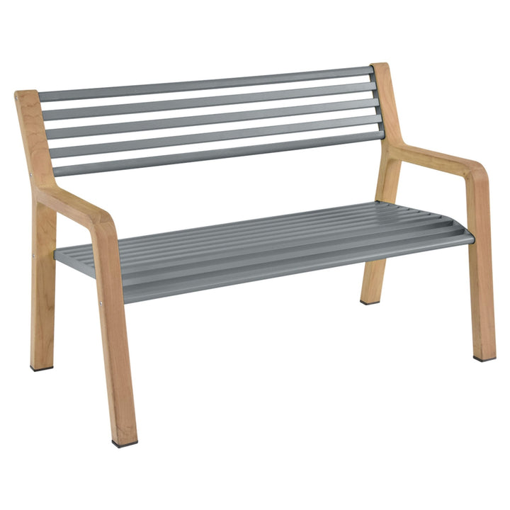 Somerset Bench - Fermob - Outdoor Furniture - Storm Grey - HORNE